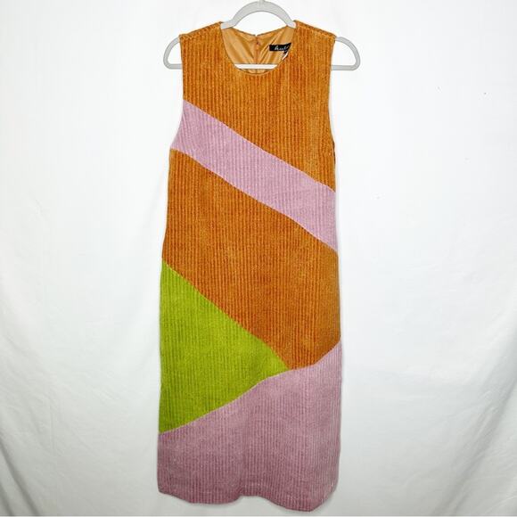 HUTCH Jordy Dress Copper Colorblock Chenille Knit Dress NWT in XL - Picture 2 of 8